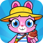 main street pets village town android application logo